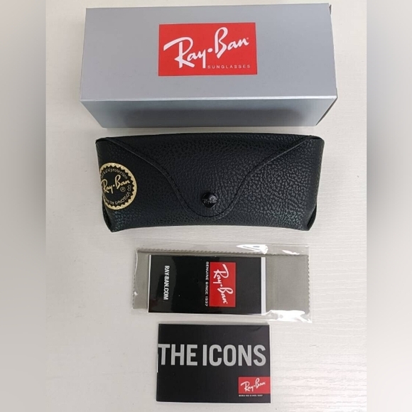 LIKE NEW RayBan Hexagonal RB3548 Black Ray ban Sunglasses - Picture 9 of 13